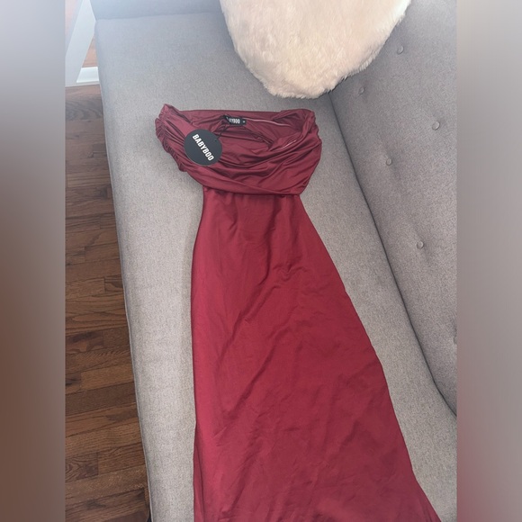 Babyboo Belinda Maxi Dress Burgundy Size XS BNWT 🌹 - Picture 5 of 6